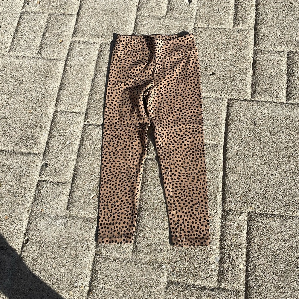 XS J Crew animal print leggings